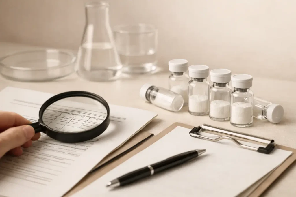 Peptide COA Example Explained in 7 Checks